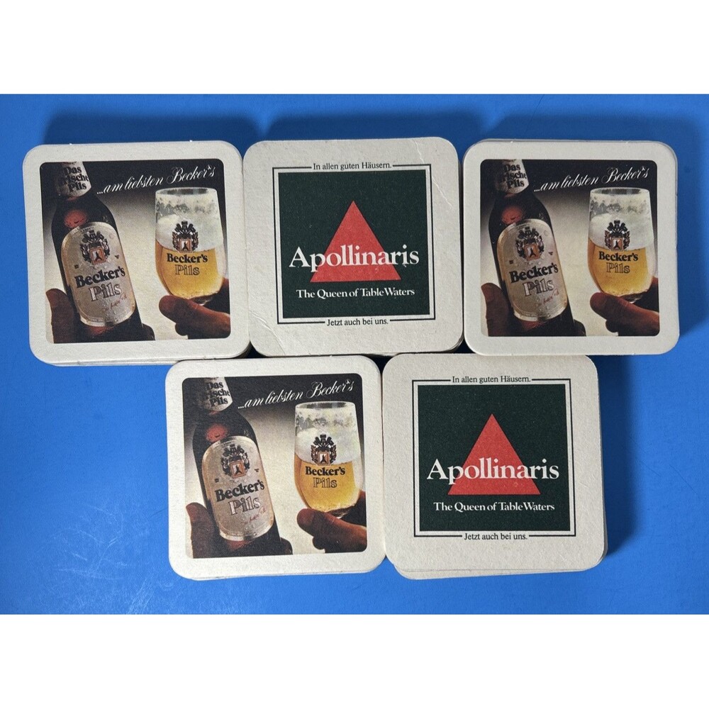 Becker’s Pils Vintage Lot of 50 BEER ,DRINK ,BAR Moisture Absorbing Coasters EUC